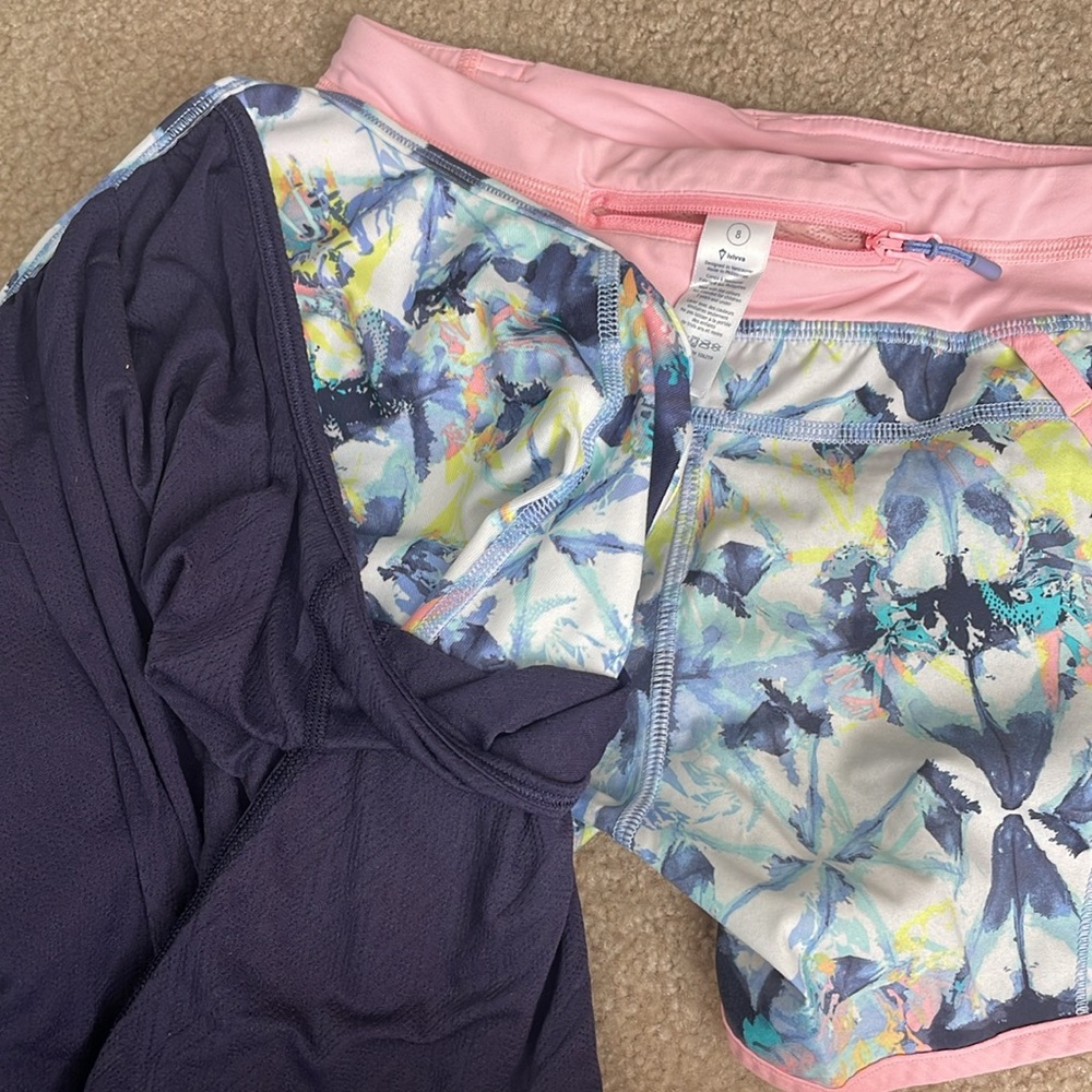 Ivivva matching tank and shorts - size 8 - Picture 4 of 4